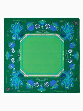 Oh My Mahjong Mat BIRDIE GREEN